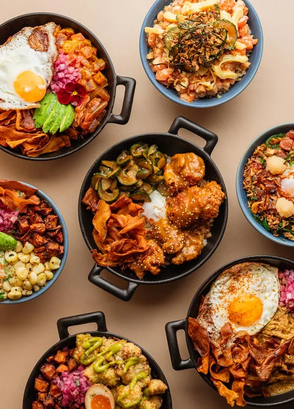 Saoko Nikkei rice bowls